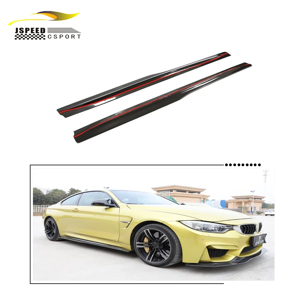 

Suitable for JCSPORTLINE carbon fiber side skirt extension pieces Suitable for BMW F82 F83 M4 coupe 2012-2017