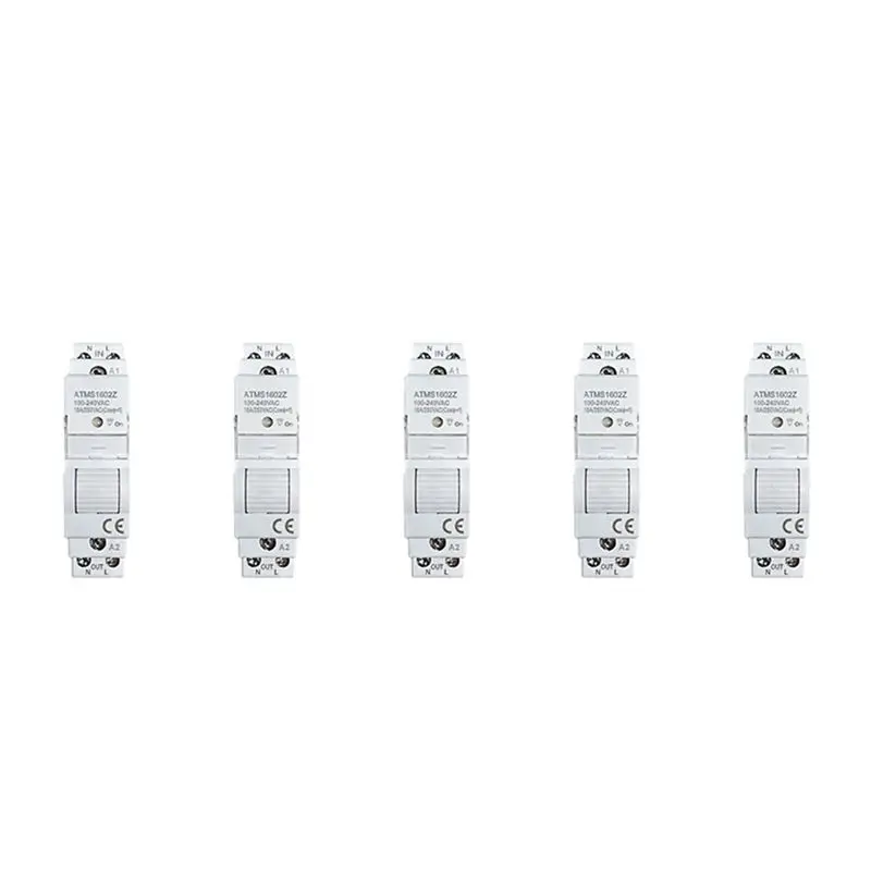 Winter Essential 5X Tuya Smart Life Zigbee 16A Din Rail 1P Switch Kwh Meter With Energy Monitor Timer Support App Remote Control