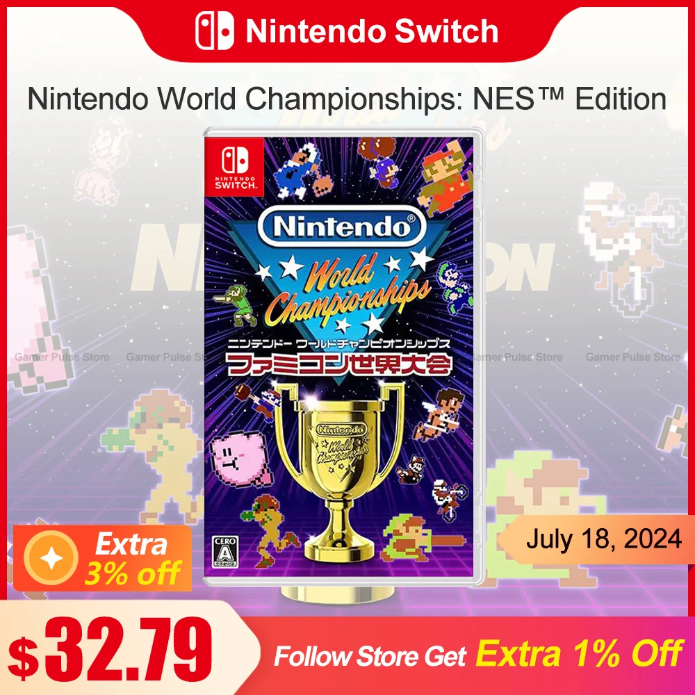 

Nintendo World Championships: NES Edition Nintendo Switch Game Deals 100% Official Physical Game Card Racing Game for Switch