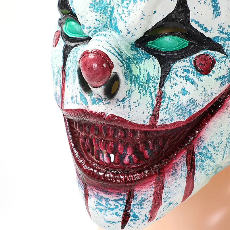 Horror-Maske Gruselige Böse Halloween-Cosplay-Maske Unheimliche Dämonen-Maskerade-Party-Accessoires Vollkopf-Latexmaske – Detail 6