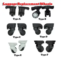 1 Pair Universal Swivel Suitcase Luggage Casters Replacement Wheels for Travel Case,Suitcase Luggage Accessories High Quality