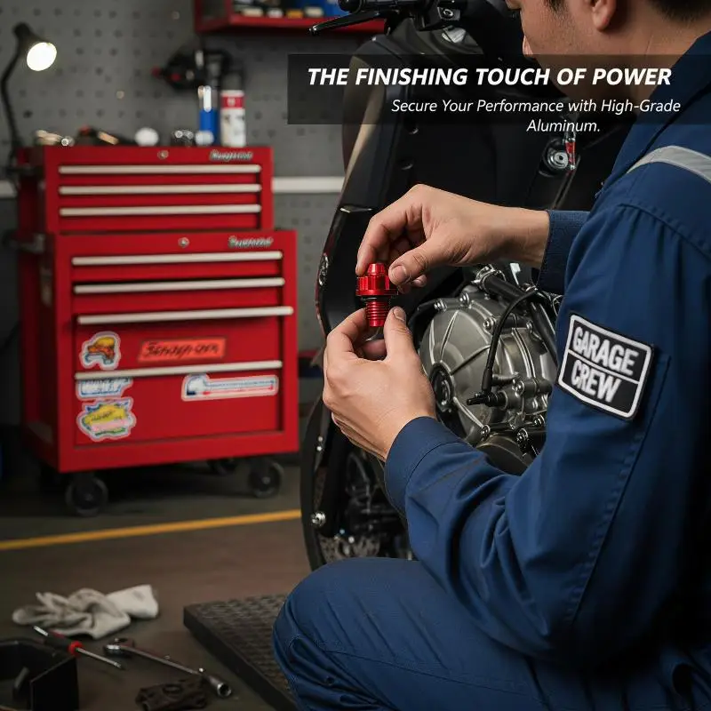 Motorcycle Modification With Aluminum Alloy Gear Screws Suitable For NMAX155