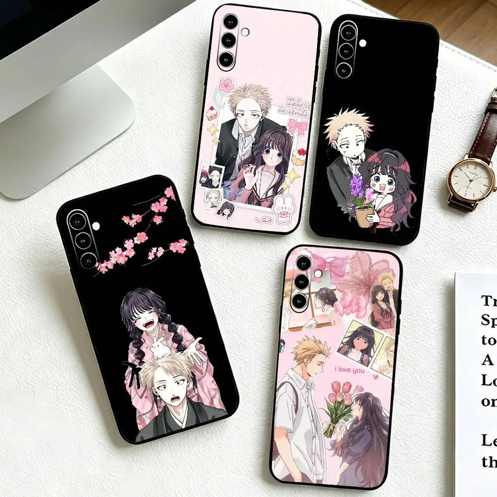 Rintaro T-Tsumugi Kaoruko W-Waguri  Phone Case Black Silicone Soft For Samsung Galaxy A73,A72,A71,A70,A53,A52,A51