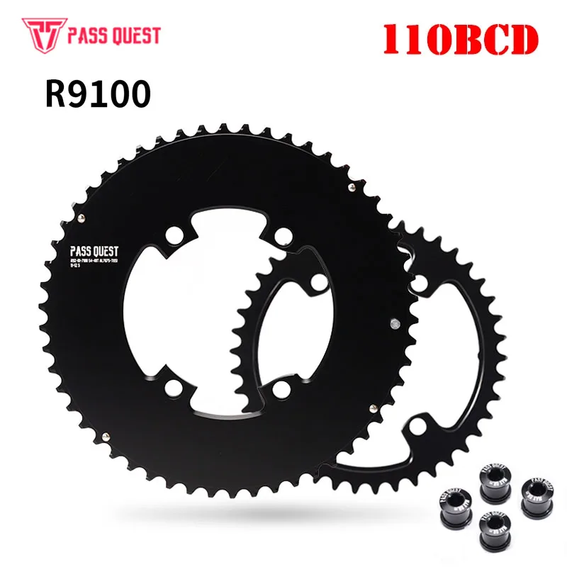 110BCD Bicycle Sprockets Double Chainwheel 56-42T/54-40T/53-39T/52-36T/50-34T/48-35/46-33T Chainring for DURA-ACE R9100