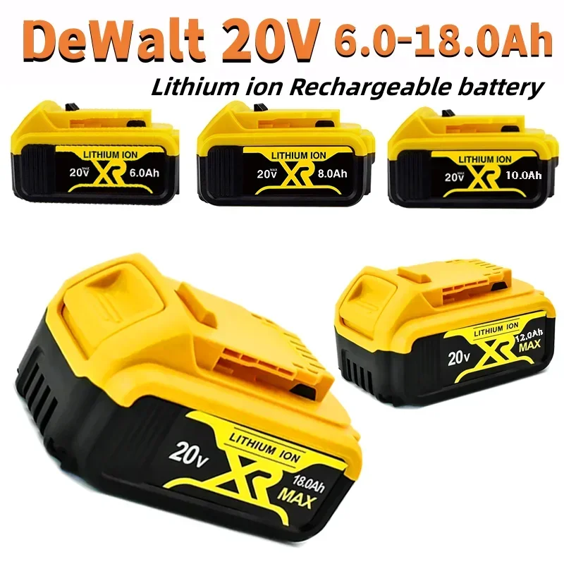 Lithium 20V 6Ah 8Ah 10Ah 12Ah 18Ah Rechargeable Battery DCB200 Series Power Tool Battery High Capacity Battery