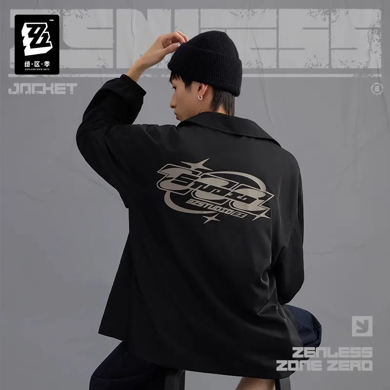 공식 miHoYo Zenless Zone Zero Three Z STUDIO 2025SS 시리즈 얇은 코치 자켓 정품 애니메이션 게임 주변 의류