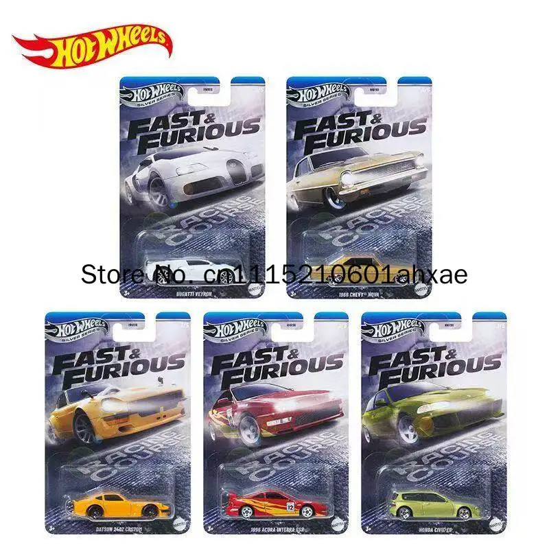 Hot Wheels Silver Series Fast Furious Honda Civic Eg Alloy Diecast Car Hnr88 Collectible Vehicle Model New Arrival In Stock