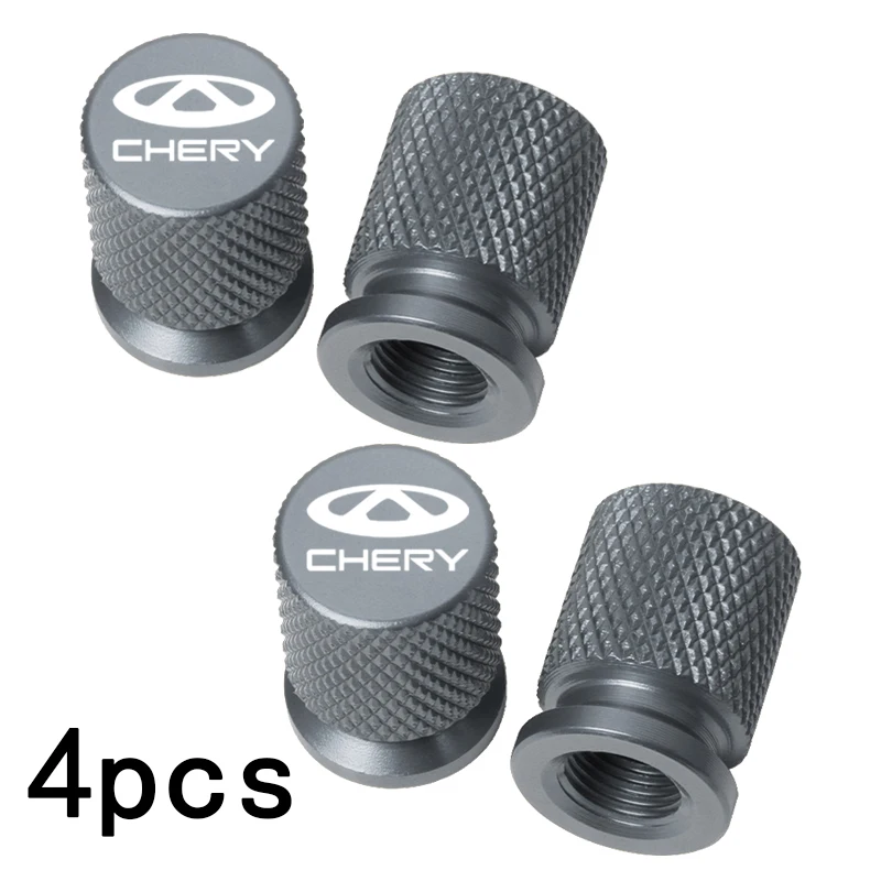 For Chery Tiggo 2 3 4 5 6 7 8 3X 5X Pro T11 5X Accessories 4pcs Car Wheel Tire Valve Caps Tyre Stem Covers Airdust Waterproof