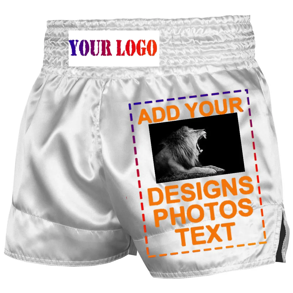 

Muay Thai shorts, men's and women's adult fitness shorts, boxing shorts, taekwondo BJJ MMA shorts, add your logo shorts