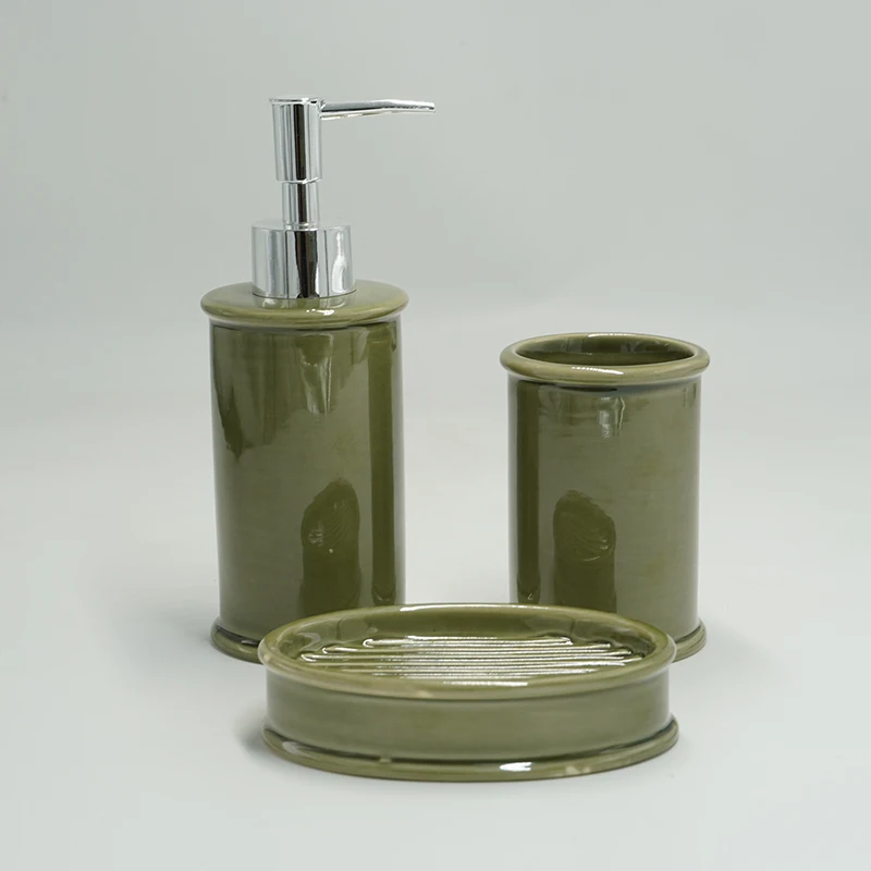 

Bathroom Set with Ceramic Simple Modern Design Customizable Bathroom Products Bathroom Accessories Set