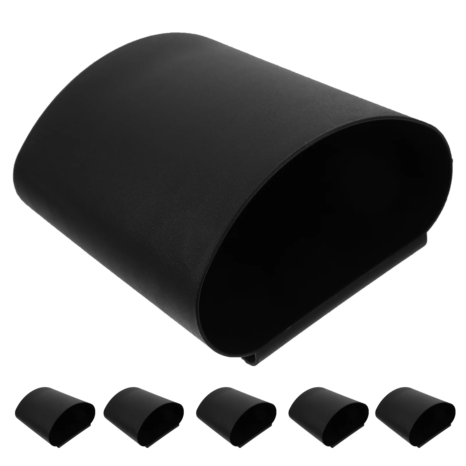 

6 Pcs Tool Storage Basket Cart Hanging Cup Organizer Small Bucket Cups for Utility Black Pp Rolling