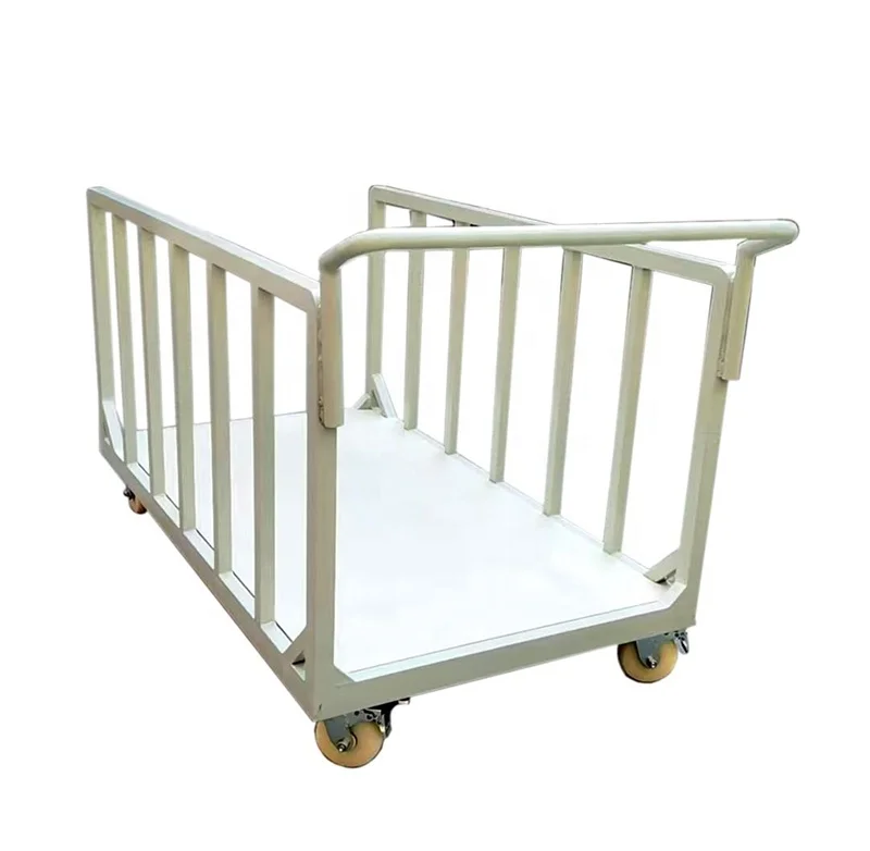 Four-Wheel Heavy-Duty Trolley Frame Mobile Clothing Storage Cart Multi-Layer Fabric for Hand Carts Trolleys