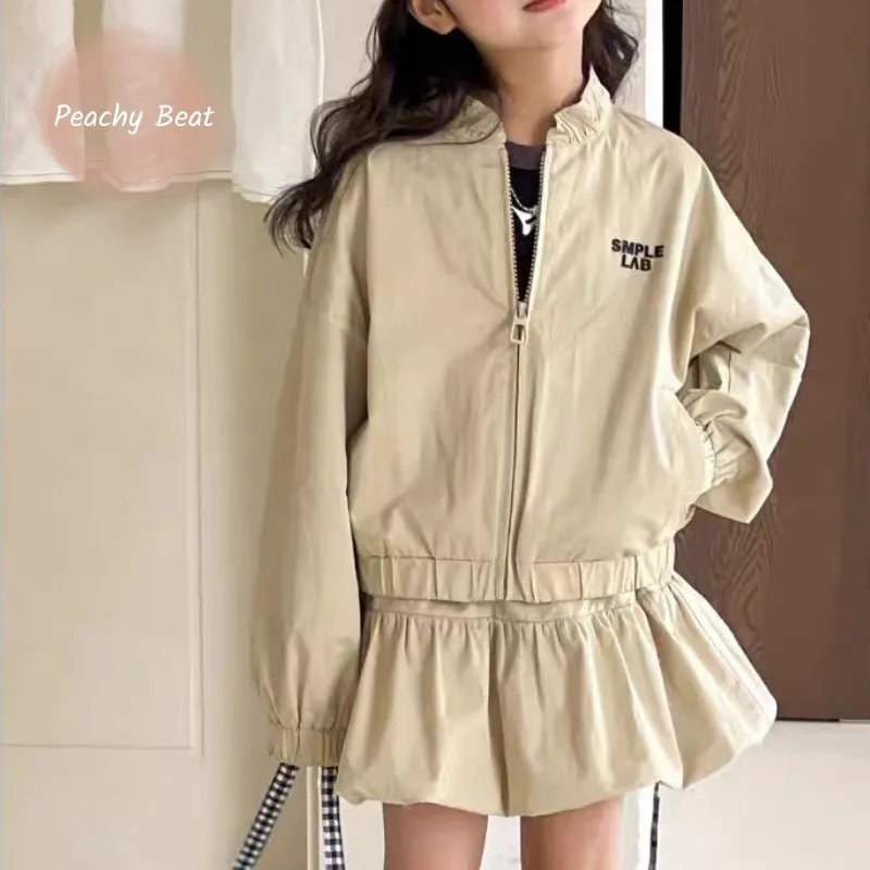 

Fashion Baby Girl Princess Long Sleeve Jacket+Skirt 2PCS Infant Toddler Child Clothes Set Spring Autumn Casual Baby Clothes3-14Y