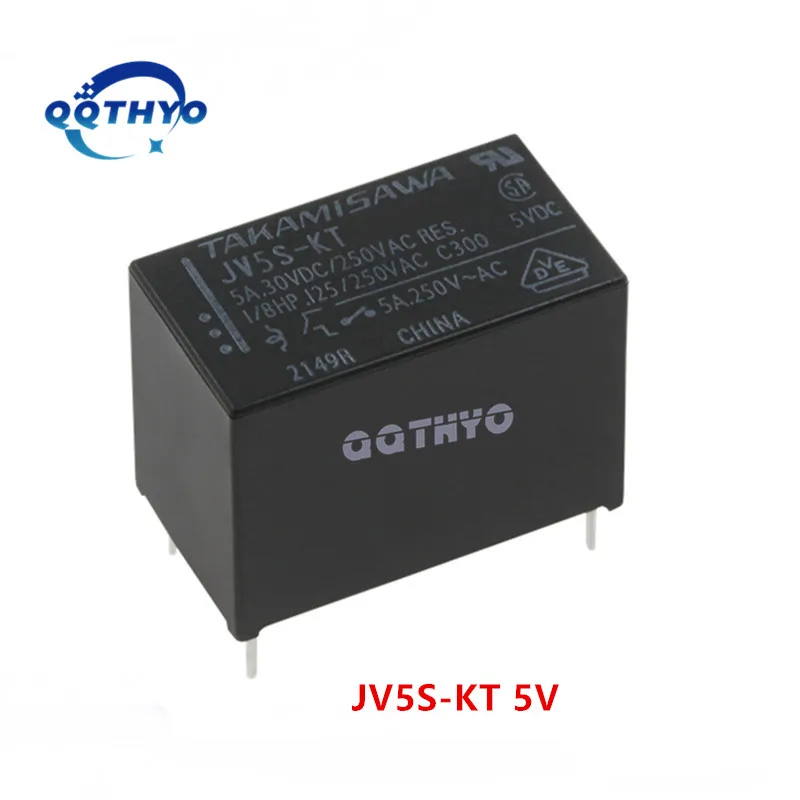 10Pcs/lot New Original Power Relays JV12S-KT JV24S-KT  JV5S-KT JV12SKT JV24SKT 5V 12V 24V 5A 4Pin Relay