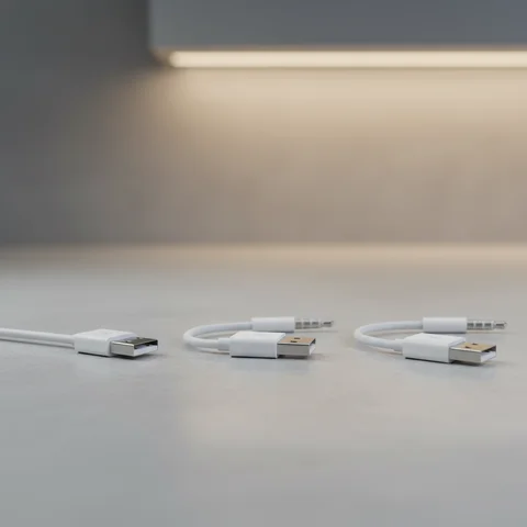 1/3/5PCS Charger Data USB 3.5mm Sync Audio Cable For IPod Shuffle 3rd 4th Gen Accessory Earphone Charging 15cm