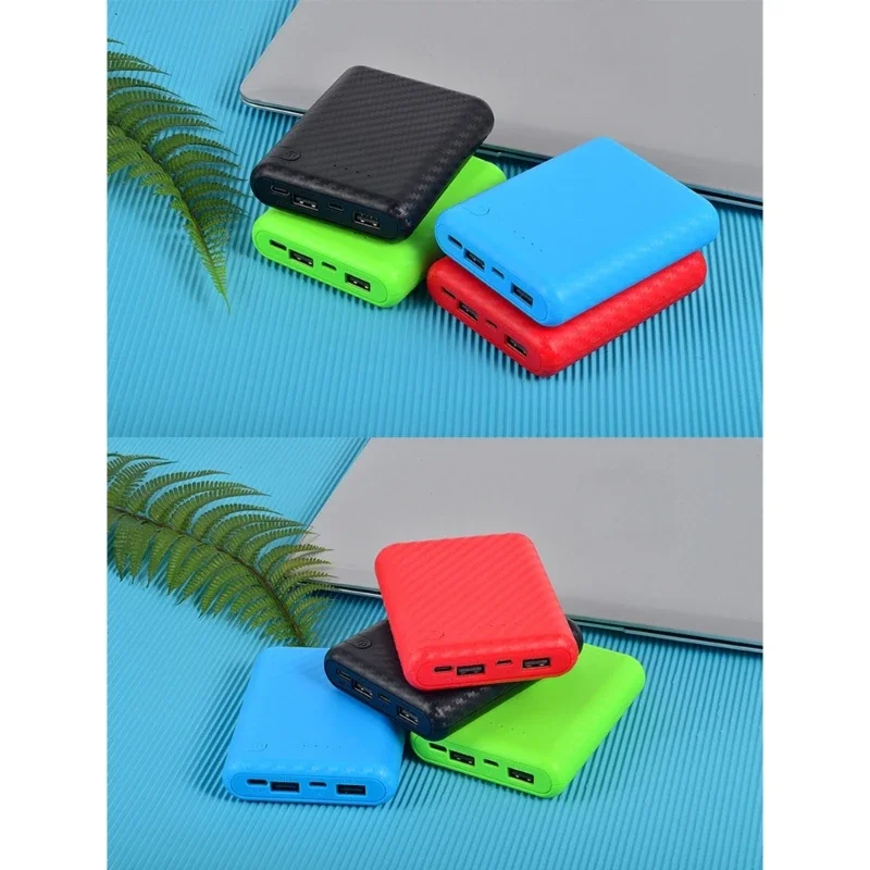 Caja DIY, carcasas exteriores batería 4x18650 con múltiples opciones colores, batería no incluida, salida USB 5V/2,4A