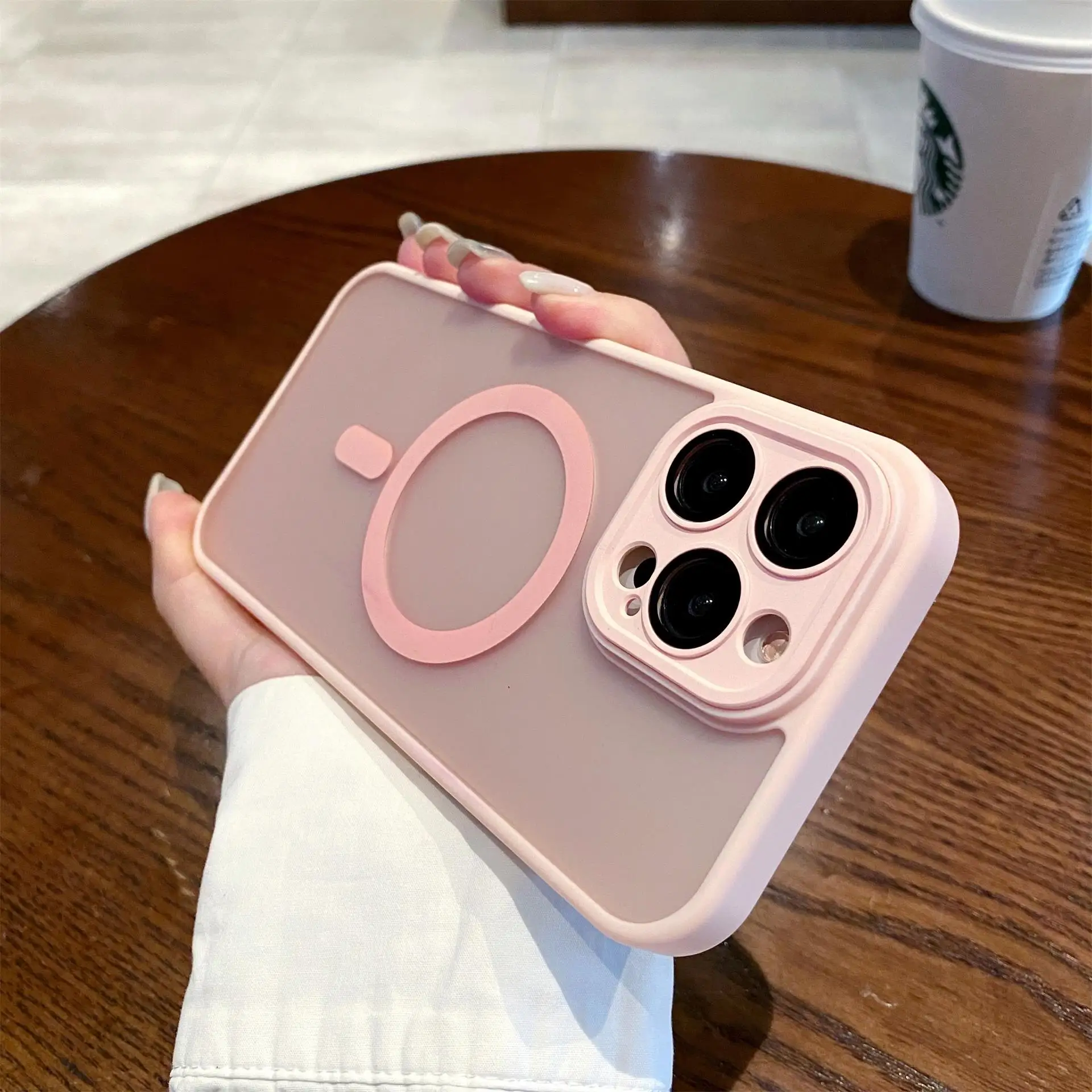 

For Magsafe IPhone 15 14 13 12 11 Pro Max Plus Case Colorful Skin Friendly Matte Magnetic Wireless Charging Soft Silicone Cover