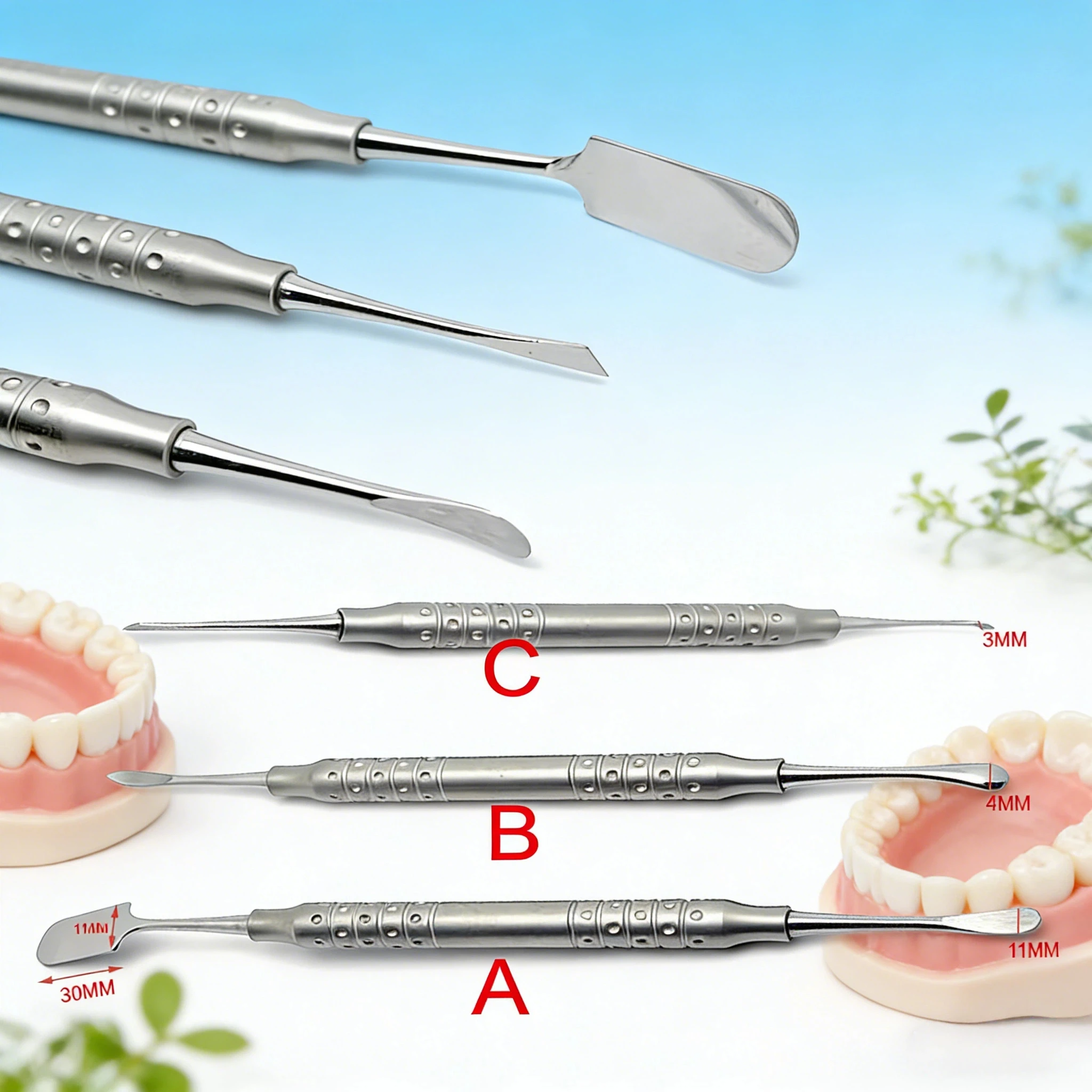 

Dental Double Ends Implant Periosteal Elevator Tool for Retracting Separator Dental Surgical Supplies Instruments Tool
