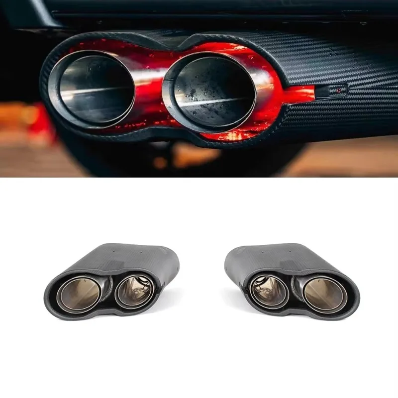 G WAGON W463A G63 G500 G400 G Class W464 BA B900 Rocket Style Exhaust Tips With Tape Lights Stainless Steel End Tip