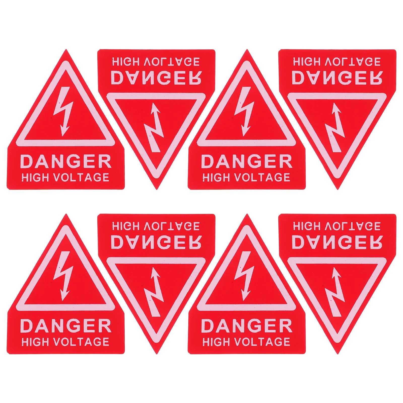 

6 Pcs High Voltage Danger Signs Self Adhesive Warning Labels Stickers Safety Electrical Panel Equipment Caution Triangle