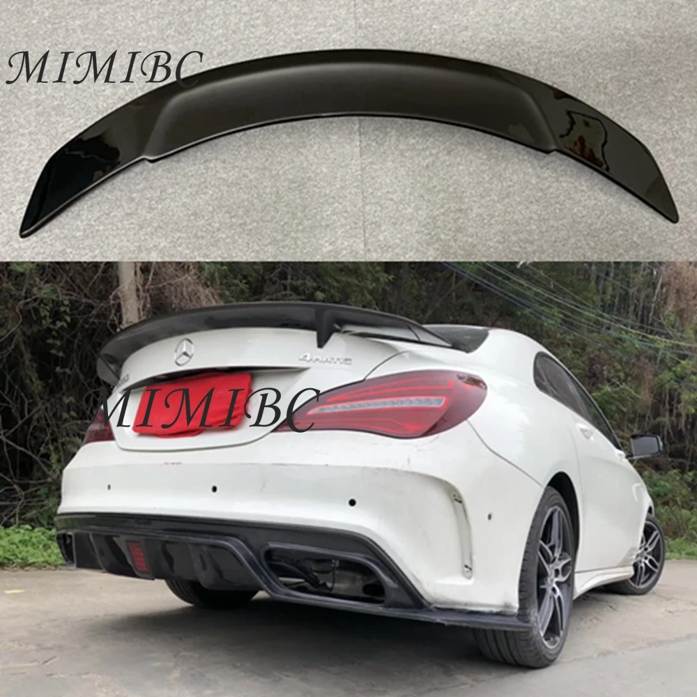 FOR Mercedes-Benz CLA W117 C117 RT Style Carbon Fiber Rear Spoiler Trunk Wing 2013-2019 FRP Forged carbon