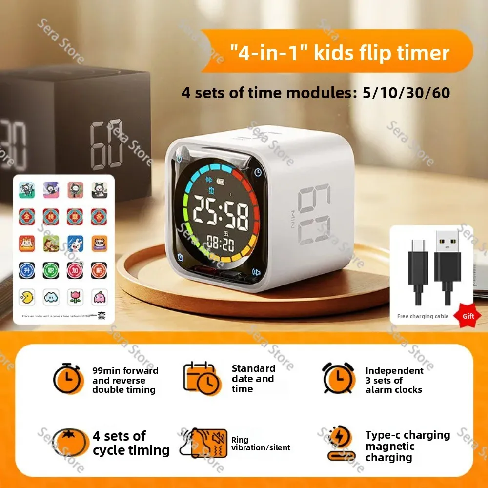 Alarm Clock TK3 Wake Up Wake Up Children Electronic Clock Learning Special Primary School Students Multi-function Timer