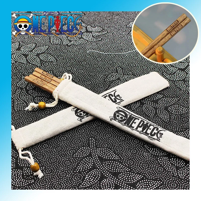 2Pairs One Piece Wood Chopsticks PTTT2507 Reusable Tableware 1 - One Piece Store S3f5b553db225427ba88c1cbab938917e8 - One Piece Store