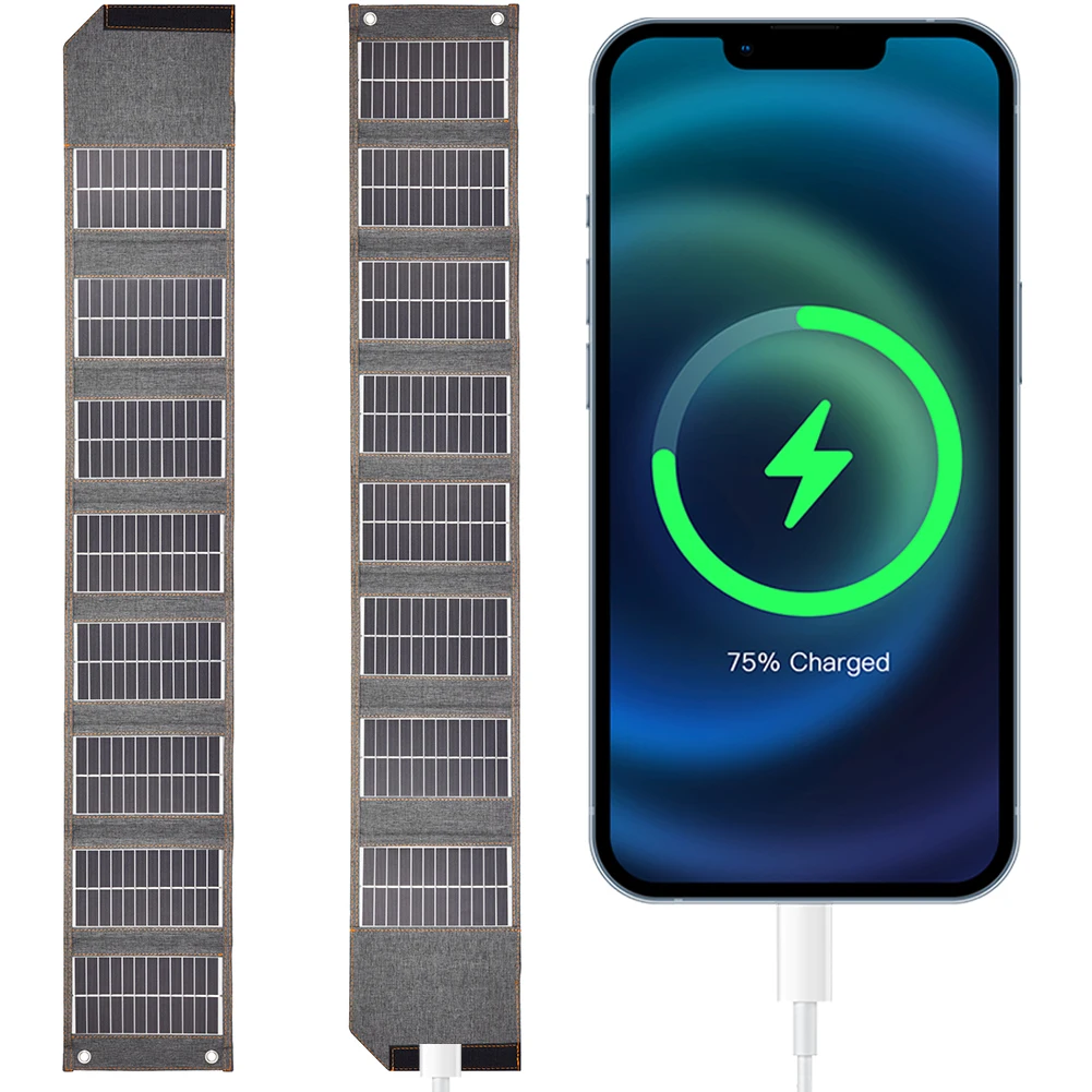 

USB Outdoor Power Bank High Conversion Efficiency 16W 5V Foldable Solar Panel Portable Solar Charger 8-Fold for Cell Phone