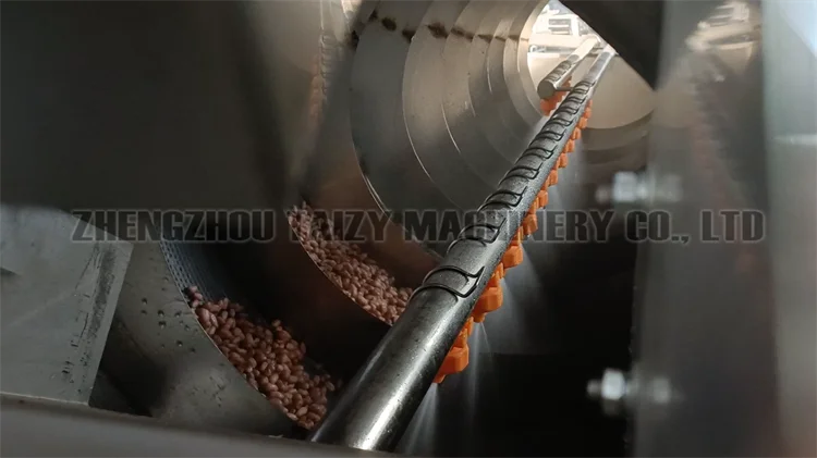 High-Capacity Drum Washing Machine for Nuts Kernel Roots Vegetables
