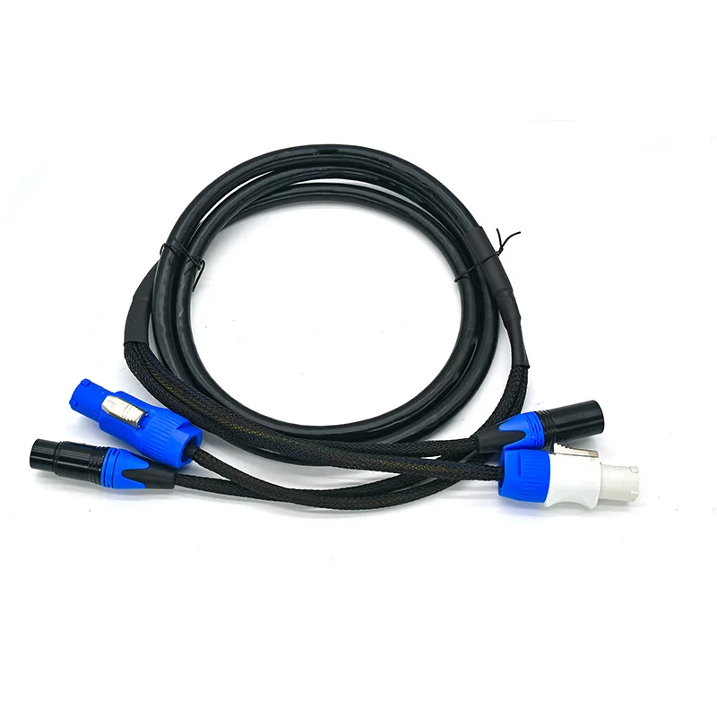Heavy Duty 2.5mm Powercon/XLR Combi 3 x 2,5mm² Cable 1m 2m 3m 5m AC Power Signal Combo Kabel for DJ Stage Lighting