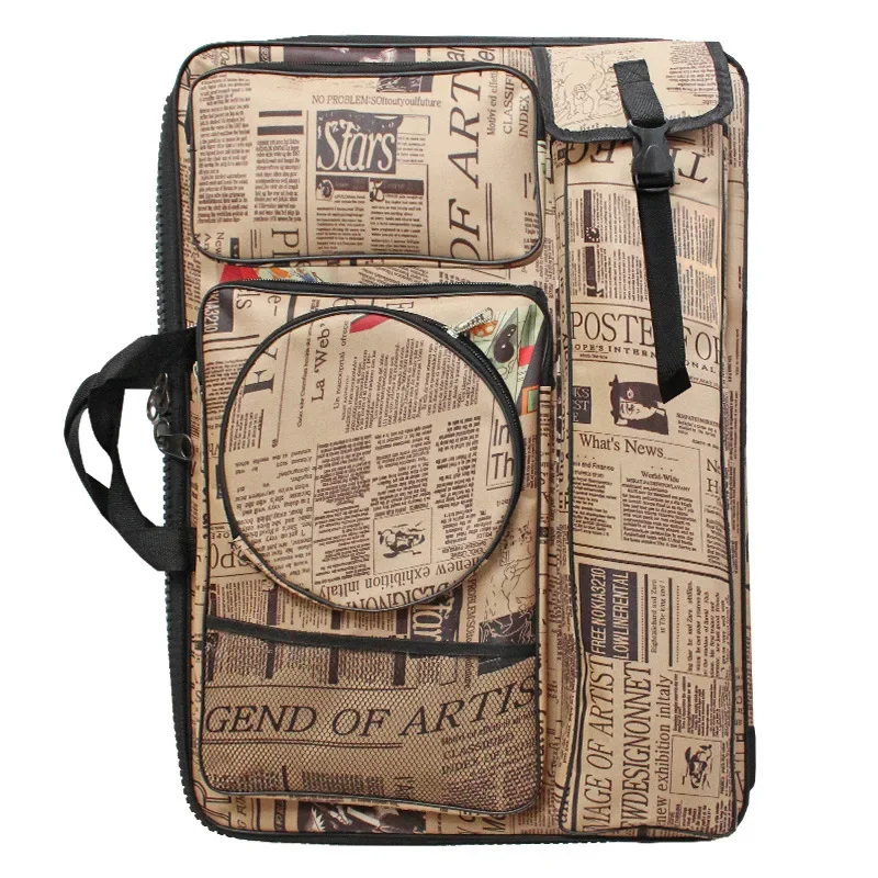 Grote Rits Verdikte Waterdichte Kunst Student Schilderij Board Bag Kleur Opslag Rugzak