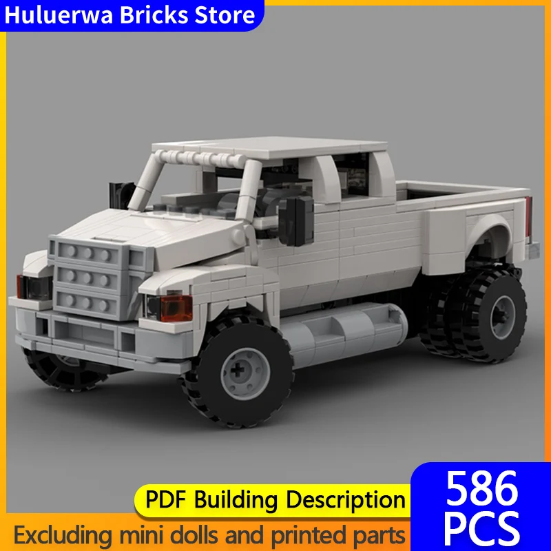 

Модель скоростного гоночного автомобиля MOC, строительные кирпичи F650, классический пикап, модульная технология, детские праздничные подарки, сборный игрушечный костюм