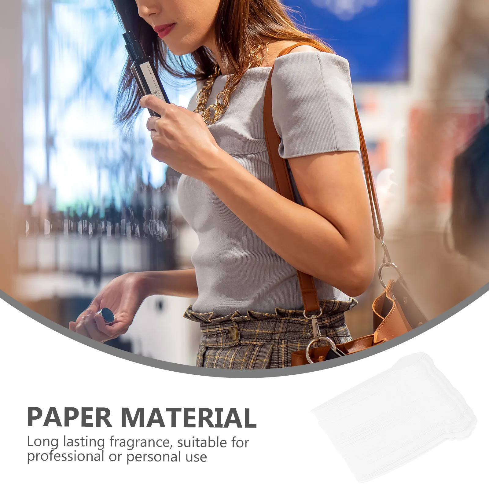 

100Pcs Perfume Test Strips Essential Oil Tester Strips for Aromatherapy Scent Sampling Fragrance Blending High Absorption White