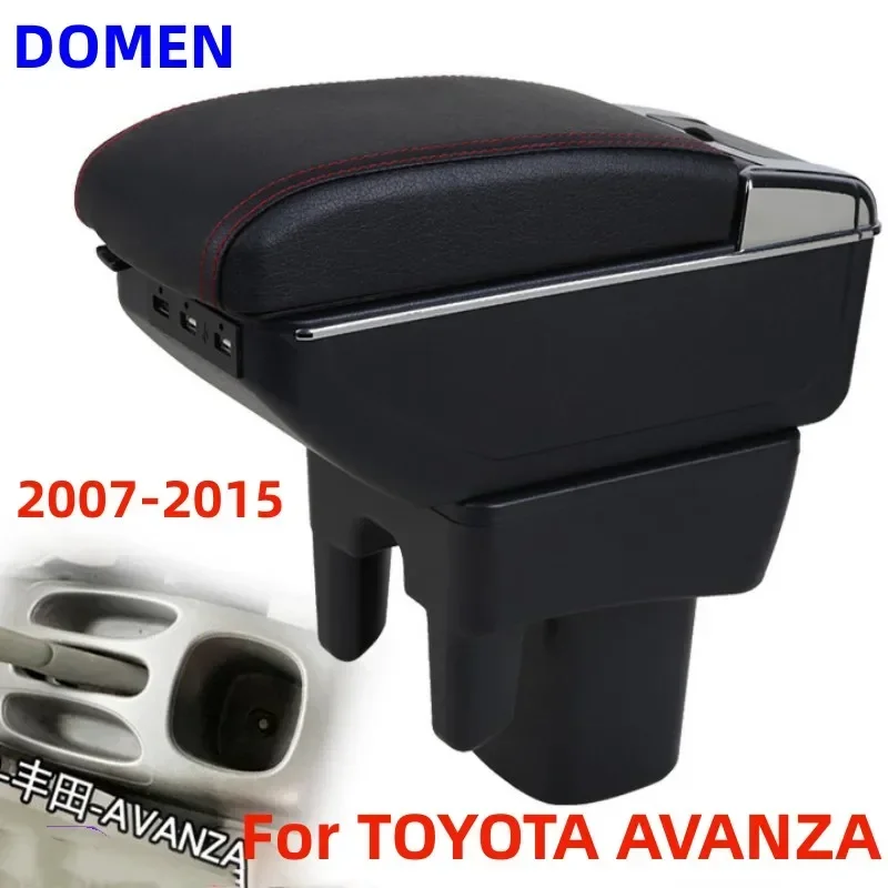 For TOYOTA  AVANZA armrest box Original dedicated central armrest box modification accessories Dual Layer USB Charging 2007-2015