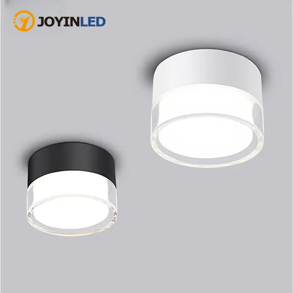 JOYINLED LED Downlight 7W 10W 15W Surface Mounted Ceiling Light, Nordic Flush Mount Spot Light, Circular Fixture for Living Room