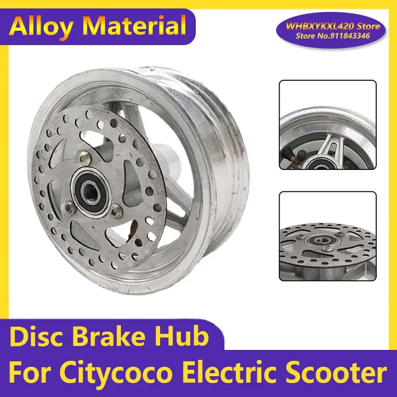 6 Inch Aluminum Wheel Disc brake Hub 10x6.00-6 Tire Front   for Little Citycoco Electric Scooter Accessories Parts