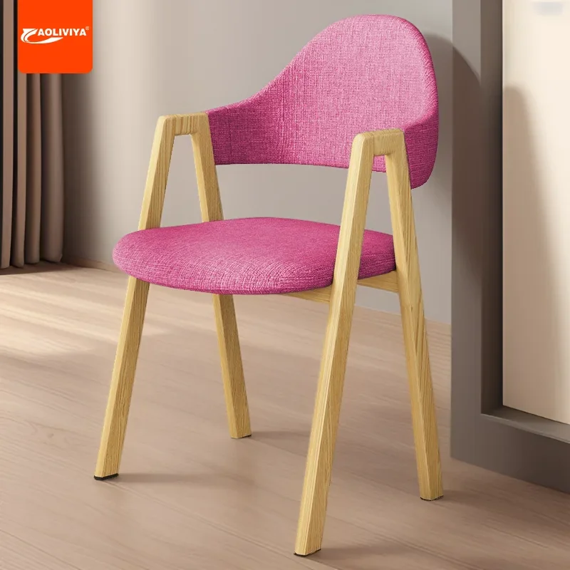 

Aoliviya New Nordic Dining Chair Household Minimalist Modern Restaurant Chair Backrest A- line Chair Milk Tea Shop