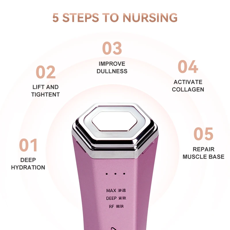 แบบพกพา Facial At Home อุปกรณ์ความงามแบบใช้มือถือ ต่อต้านริ้วรอย Face Lifting Beauty Device ขายตรงจากโรงงาน ผลิตภัณฑ์ของแท้