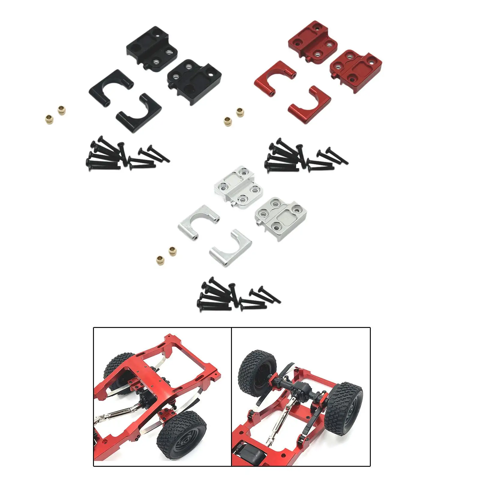 Replacement Easy to Install DIY Accs Metal Rear Axle Spring Fixing Upgrades Kits Spare Parts for MN78 LC79 1/12 RC Crawler Model