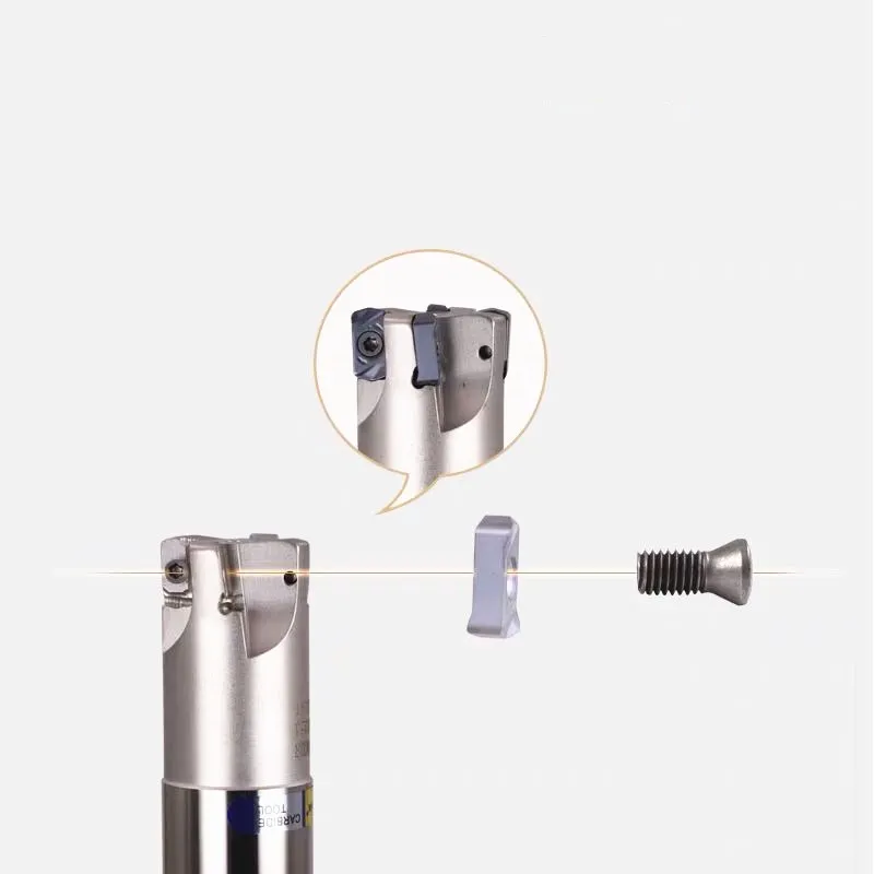 EXN03R fresa piana lega fresa Bar + 10PCS insert ultra High Feed inserto EXN03 HSS CNC fresa Bar