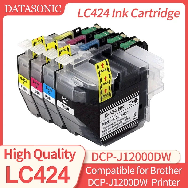 

Europe LC424 Standard Compatible for Brother DCP-J1200DW Printer Ink Cartridges LC424 Multifunctional All-in-one Machine LC424BK