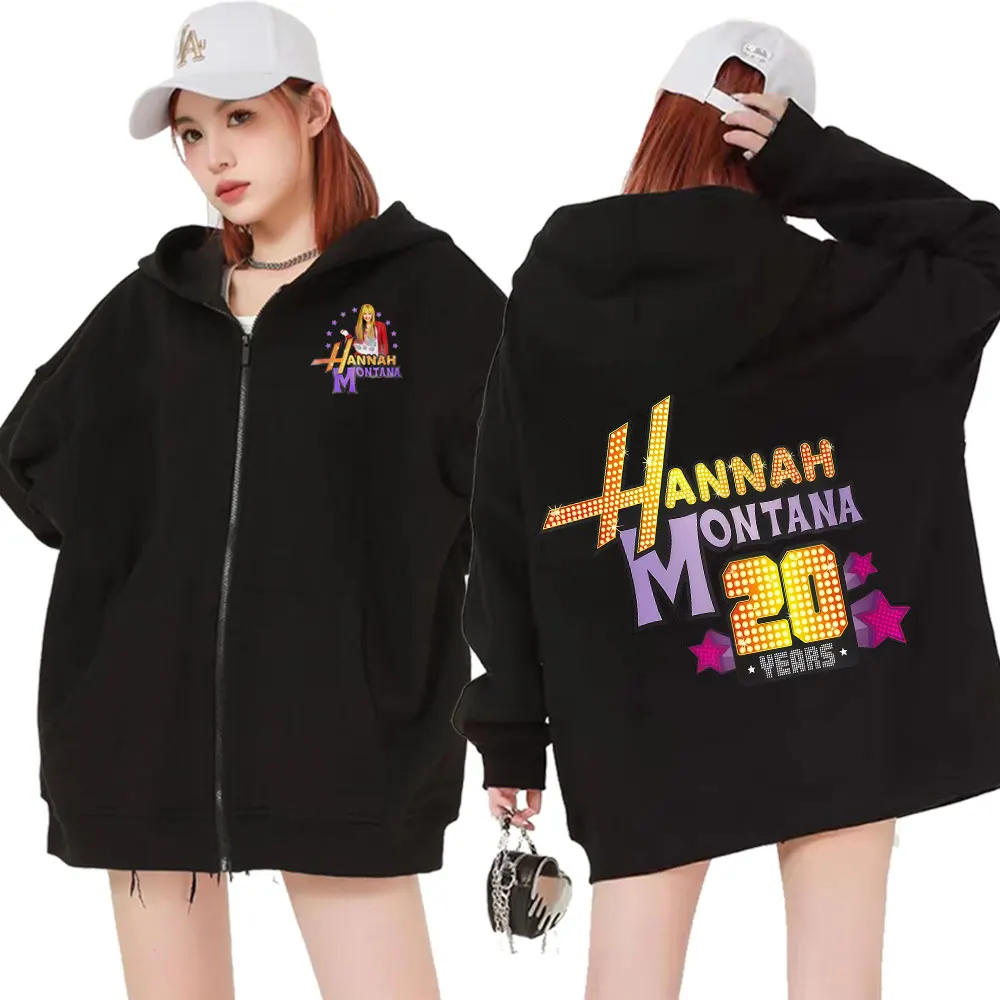 

Худи на молнии из хлопка с логотипом в честь 20-летия Hannah Montana, коллекция Осень/Зима 2026, унисекс, люксовая мода, эстетика