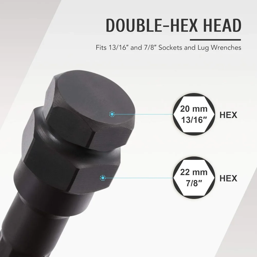 Универсальный комплект для снятия блока колес из 16 предметов для SAE и метрических гаек с проушинами