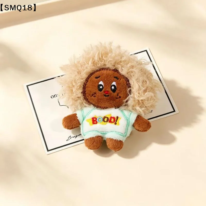 Cute Fluffy Plush Doll Keychain Kawaii Cartoon Stuffed Toy Bag Charm Soft Backpack Pendant Keyring Gift for Girl Women Kids【SMQ】