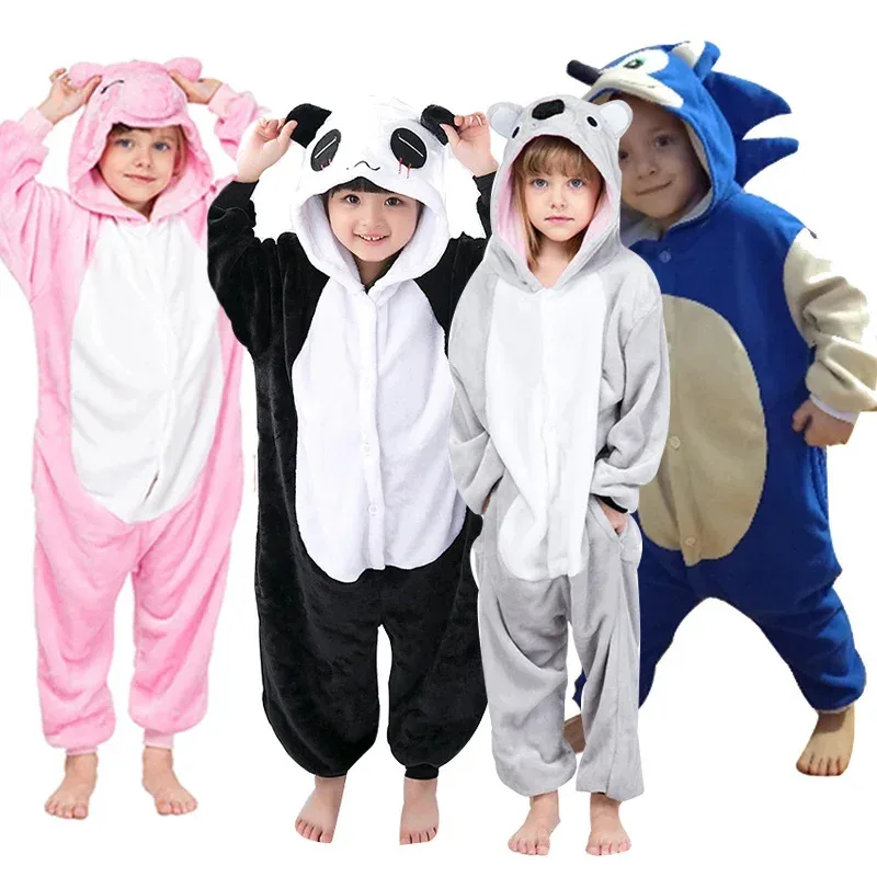 

A Litter Of Bears Kids Kigurumi Unicorn Pajamas Cat Children Baby Animal Overalls Jumpsuit Onesie 1-Piece Sleepwear Gi 2025 New