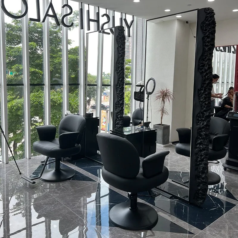 Hair Salon Chair Simple Lift Chair Hair Salon Special High-end Perm and Dyeing Chair Barber Shop Stool Barbering Equipment