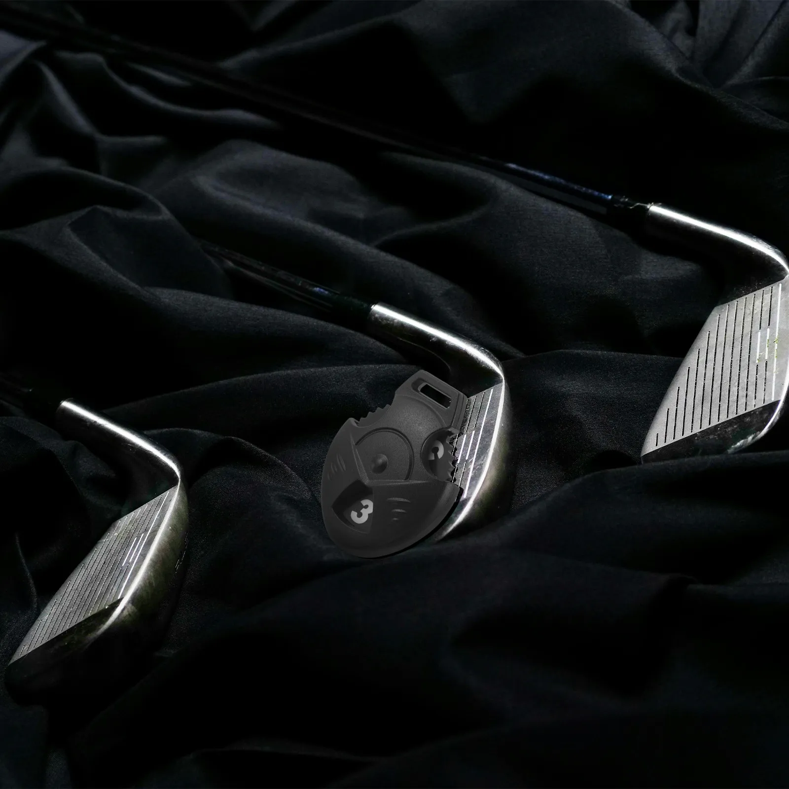 6Pcs Golf Club Number Tags Plastic Rotating Headcover Labels Heart-Shaped for Identification Golf Accessories