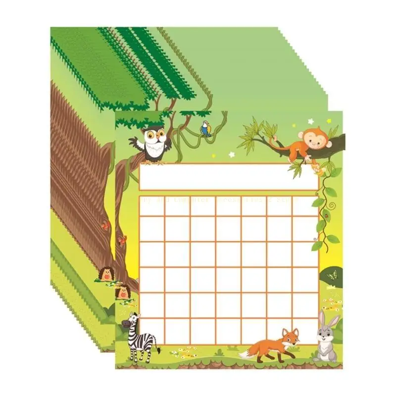 50 Stück Klassenzimmer Incentive Chart Cartoon Kid Positive Behavior Belohnungsbrett