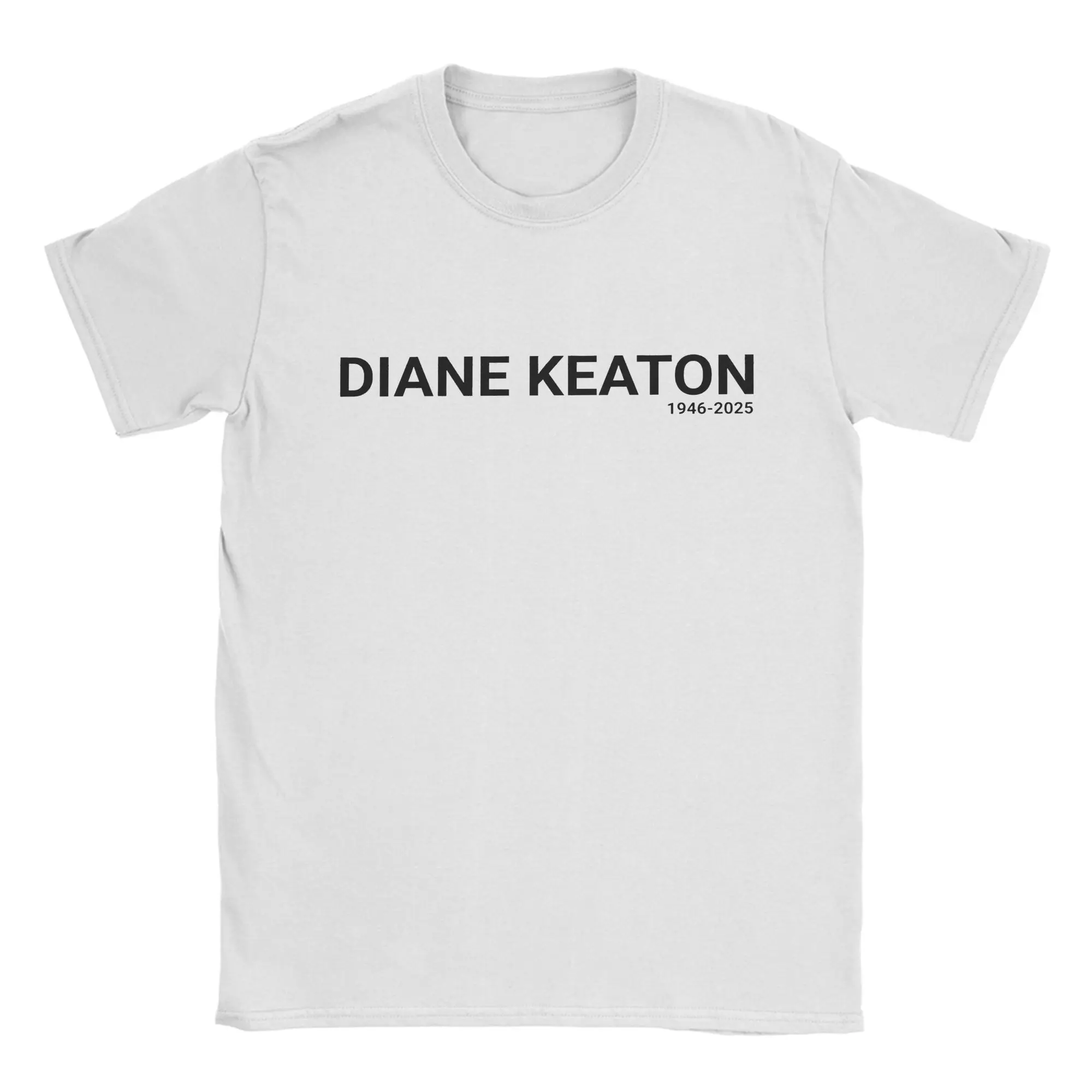 Camiseta Vintage de verano Diane Keaton 1946 a 2025, camisetas novedosas, Camiseta de algodón puro para hombres Y2K, camisetas divertidas y baratas de manga corta