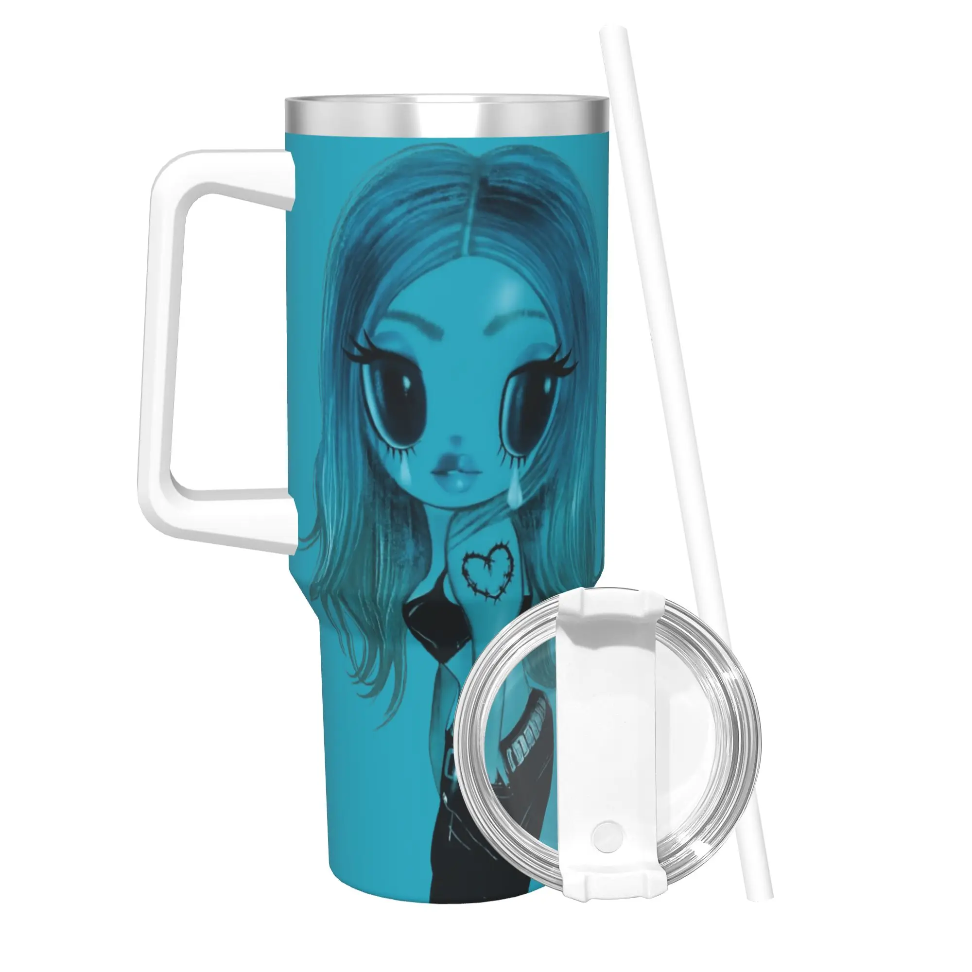 K-Karoled G NMADST New Album 40oz Tumbler Stainless Steel Double Wall Vacuum Insulated  Mug Cups With Straw